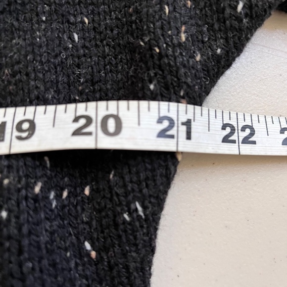 Design History Sweater Womens S WOOL Blend Black Cardigan Short Sleeve Button - Picture 9 of 10